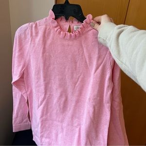 NWT J.Crew sweater with ruffle detail